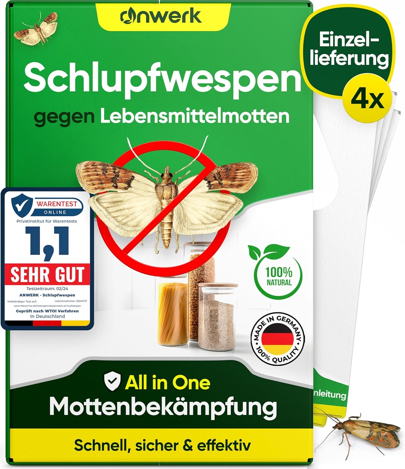 Effizient gegen Lebensmittelmotten: anwerk® Schlupfwespen …