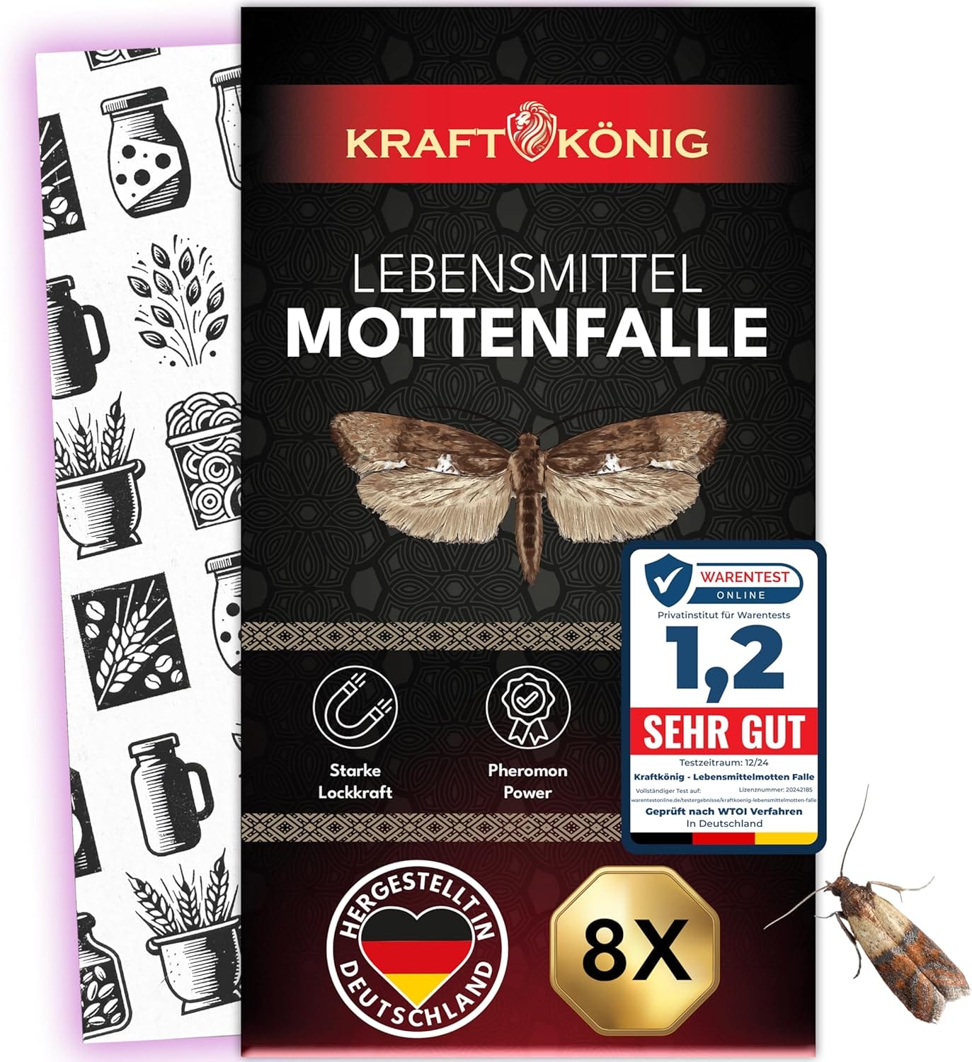 KRAFTKÖNIG: Die effektive Lebensmittelmottenfalle für dauerhaften Schutz