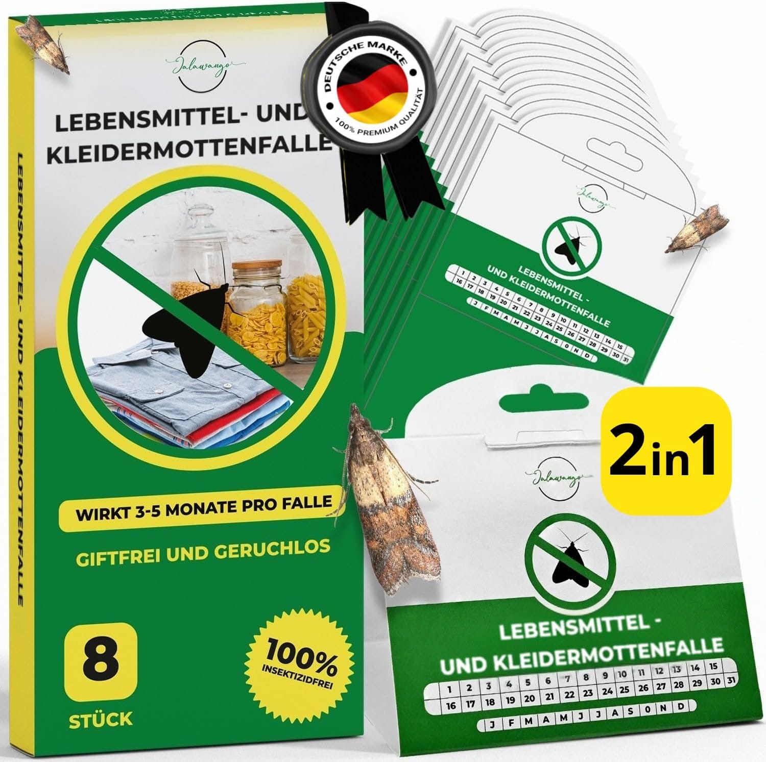Effektive Mottenbekämpfung: Jalawango 2in1 Fallen im Test!