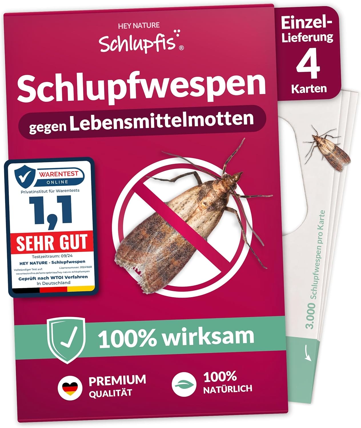 Natürliche Lösung gegen Lebensmittelmotten: Hey Nature® Schlupfwespen im Test!