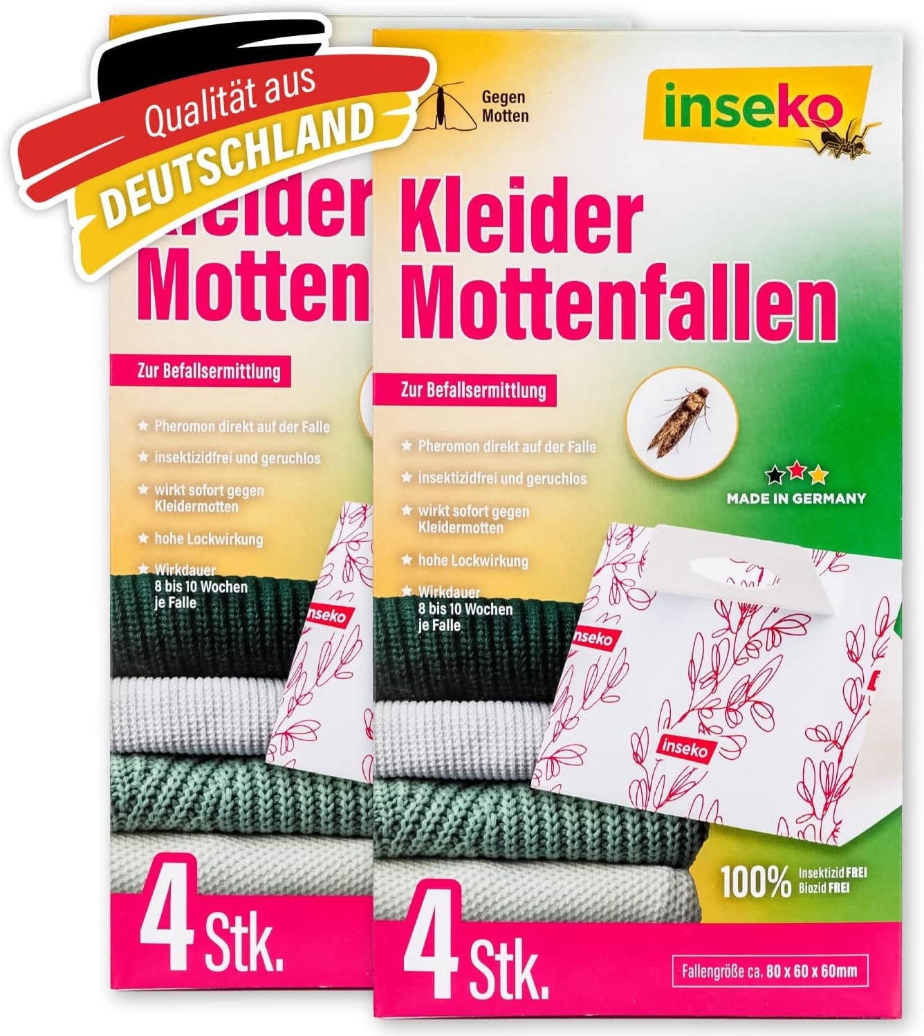 Effektive Kleidermottenbekämpfung: Unsere Erfahrung mit inseko 8 x Kleidermottenfallen
