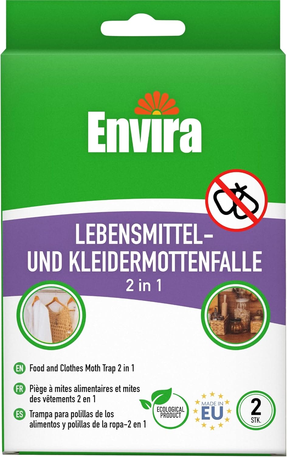 Effektiver Mottenschutz: Envira 2 in 1 Falle für Lebensmittel- und Kleidermotten im Test