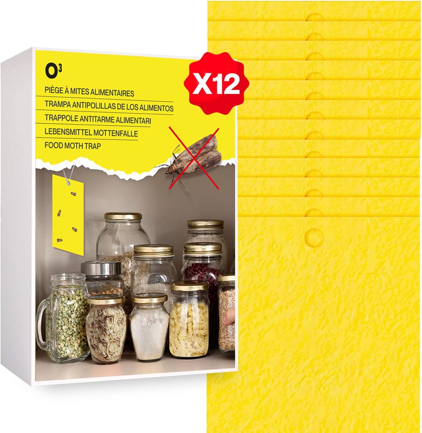 Effektiver O³ Lebensmittelmottenschutz: 12 Pheromone für eine mottenfreie Küche!