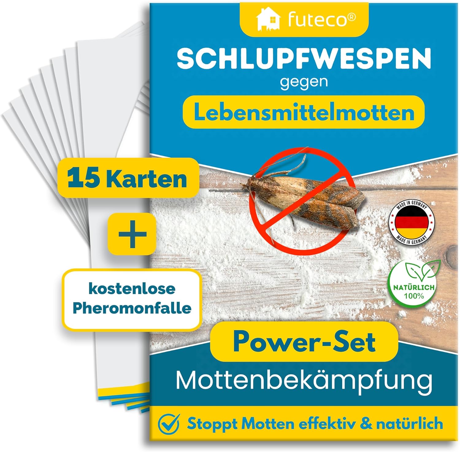 Futeco® Power-Set: Erfolgreich Lebensmittelmotten bekämpfen ohne Chemie!