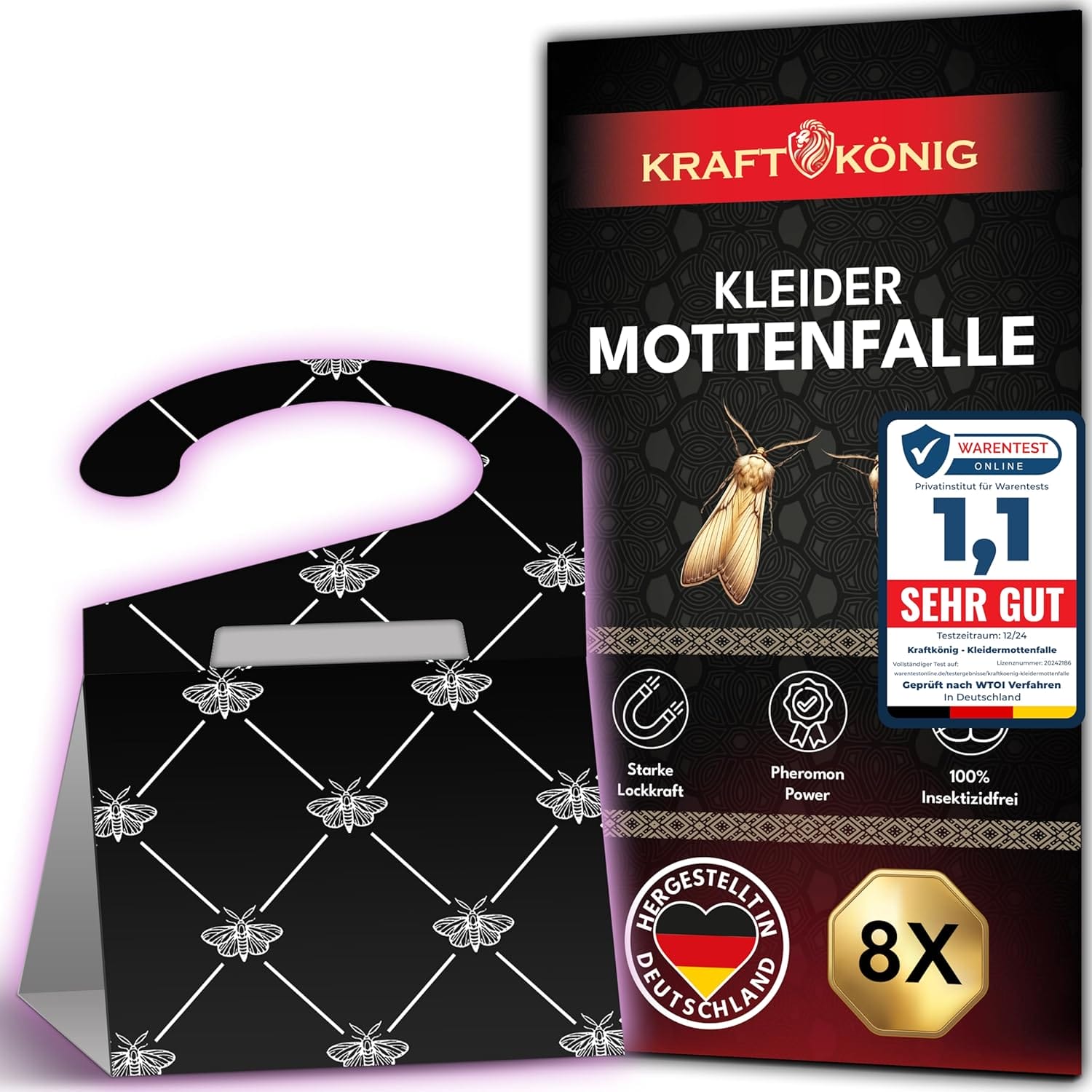 KRAFTKÖNIG: Die effektive Mottenfalle für langanhaltenden Schutz