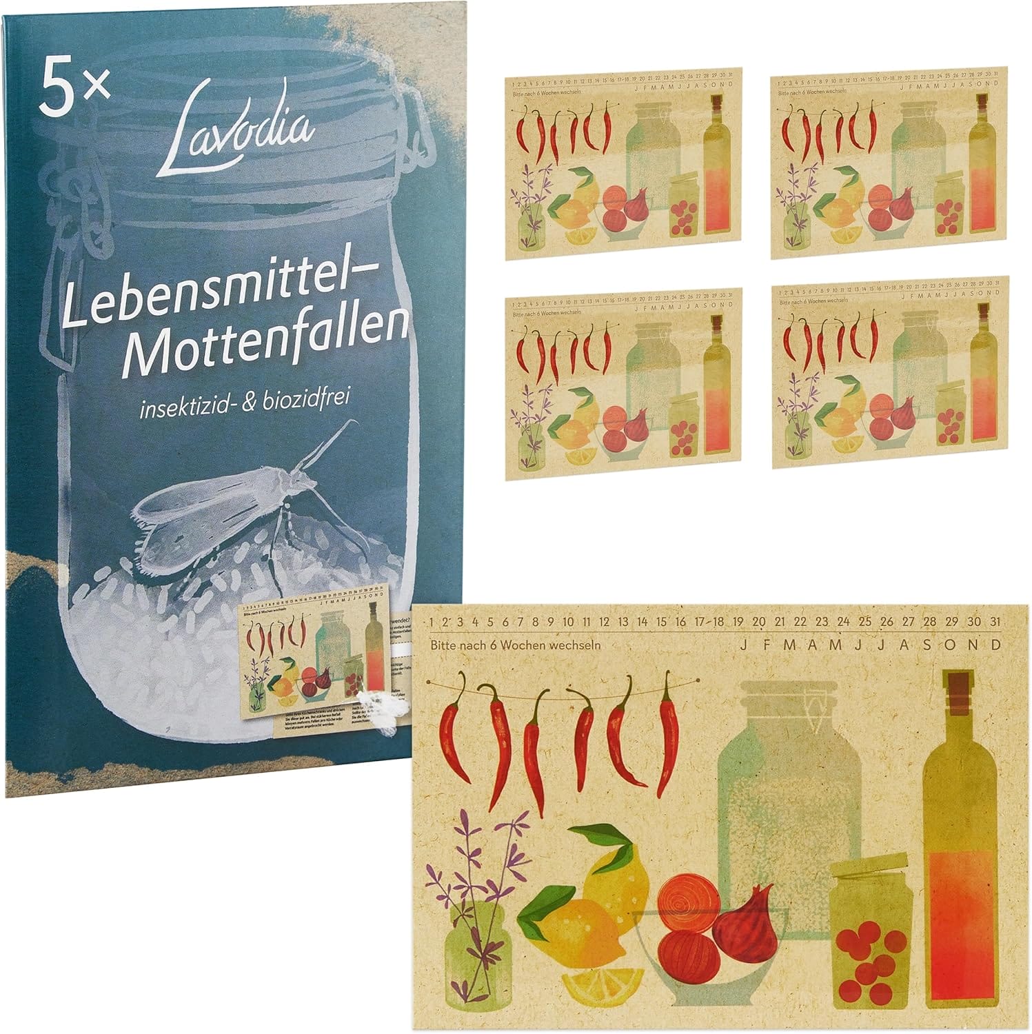 LAVODIA Lebensmittel Mottenfalle: Die effektive Lösung gegen Lebensmittelmotten!