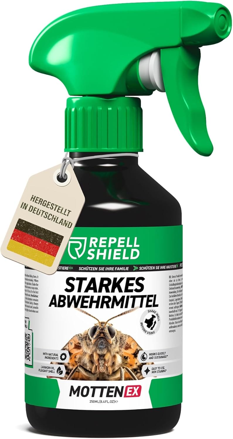RepellShield® Mottenspray: Effektiver Schutz für deinen Kleiderschrank gegen Motten!