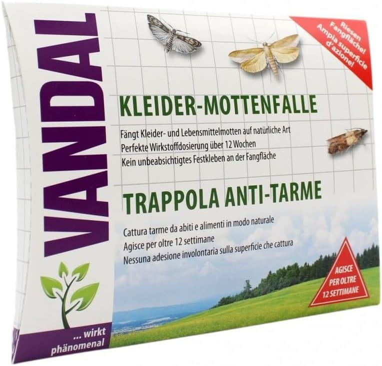 VANDAL Kleider-Mottenfalle: Effektiver Schutz für Ihre Kleidung!