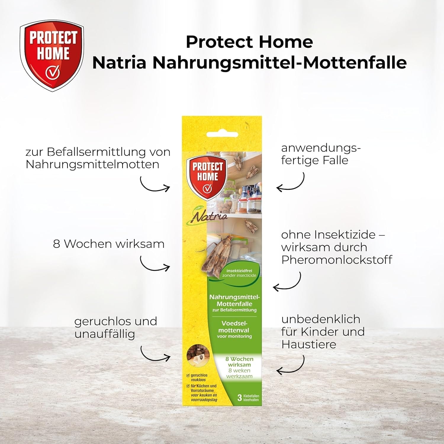 Schutz vor Mottenschäden: PROTECT HOME Natria Pheromonfalle im Test